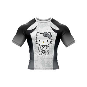 Rashguard OEM ODM Rashguard pour hommes, imprimé par sublimation, en spandex, Rashguard BJJ, Rashguard de gym, Rashguard de surf, Rashguard de plongée, Chemises de compression MMA - Product Image 4