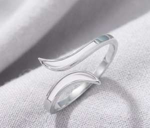 Solid 925 Sterling <b>Silver</b> 2mm Keepsake Breastmilk Resin Curve Bezel Ring Setting DIY Memory Keepsake <b>Jewelry</b> <b>Making</b> Supplies - Product Image 6