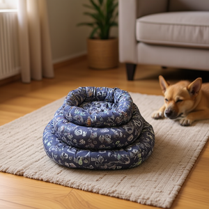 Yommy Pet Dog <b>Bed</b> 65x88cm Printed Cotton <b>Nest</b> for Small Medium Dogs - Product Image 3