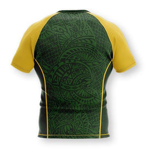 Fabricante de Camisetas de Rugby Personalizadas, Ropa Deportiva OEM de Alta Calidad, Tejido Transpirable y Duradero con Impresión por Sublimación y Bordado - Product Image 5