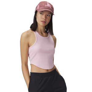 Best Selling Women's <b>Crop</b> Ribbed Tank <b>Tops</b> Light Pink Color Curved Hem Running Jogging Tank <b>Tops</b> Summer Wear Ladies Tank <b>Tops</b> - Product Image 2