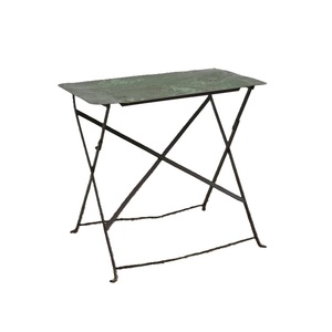 Mesa Auxiliar Industrial de Metal con Estructura con Recubrimiento en Polvo para Área de Recepción de Oficina, Elegante y Profesional - Product Image 5