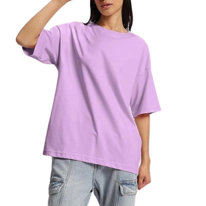 เสื้อยืดผ้าฝ้ายทรงหลวมลำลองสำหรับผู้หญิงแขนสั้นสวมใส่สบายทุกวันแฟชั่นที - Product Image 3