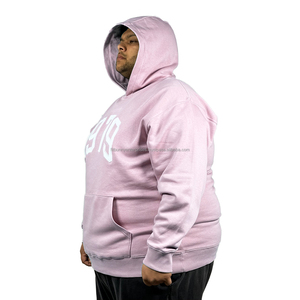 เสื้อฮู้ดลำลองสำหรับผู้ชาย, เสื้อสเวตเชิ้ตโอเวอร์ไซส์ผ้าฝ้าย100% ใส่สบายมีขนาดใหญ่สวมใส่สบายมีสไตล์พร้อมเทคนิคการปัก - Product Image 3