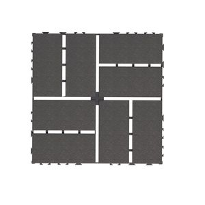 44-Pack <b>Plastic</b> Interlocking Deck <b>Tiles</b> 12\"x12\" Square Waterproof Patio Deck <b>Tiles</b> All Weather Use for Outdoor Indoor Decks - Product Image 5