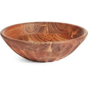 Tazón de Madera Natural al por Mayor |   Juego de Ensaladeras de Madera de Acacia Sólida de Grado Alimenticio |   Frutero Resistente al Calor y Ecológico | Tazón de Madera - Product Image 1