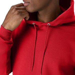 Sudadera con Capucha Roja para Hombre, de Forro Polar, Color Sólido, Informal, con Bolsillo Delantero, Corte Regular, para Otoño - Product Image 4