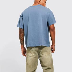 Camiseta Extra Grande de Algodón Grueso Personalizada para Hombre, Estilo Urbano, Corte Cuadrado, 100% Algodón, Personalizable, Fabricante OEM DTG - Product Image 3