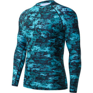 Customize Your Own Logo Silk Screen Printed 180g Short Sleeve Breathable Spandex/Polyester MMA BJJ <b>Compression</b> Rash Guard <b>Custom</b> - Product Image 1