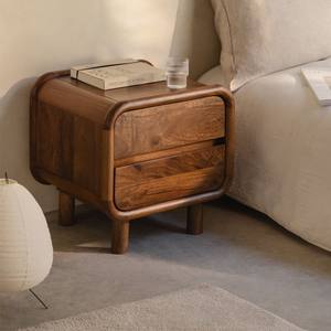 Mesita de noche de madera de mango Vandana Nova Aureo 50x43 cm - Product Image 1