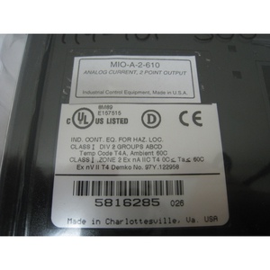 15 ระบบควบคุมกระบวนการเบิร์กลีย์ร์รุ่นใหม่ MIO-A-2-610 I/O - อุปกรณ์และชิ้นส่วนเซมิคอนดักเตอร์มือสองระดับโลกที่เชื่อถือได้ - Product Image 1
