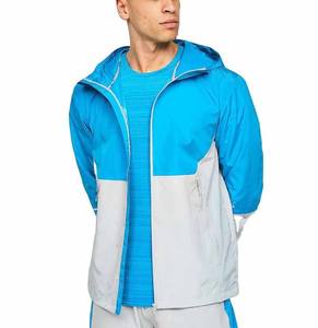 Ensemble court d'été sur mesure pour homme en polyester et nylon, coupe-vent avec fermeture éclair, grande taille, survêtement imprimé pour homme - Product Image 4