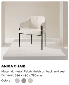 Fauteuil de salon moderne en tissu avec pieds en métal, dossier solide, design contemporain, fauteuil de détente pour la maison - Product Image 6