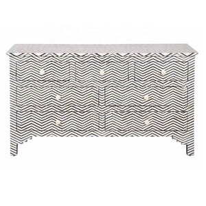 ILAHI's Bone Inlay <b>Drawer</b> Modern Design Agate Detailing <b>Storage</b> Portable Home Furniture - Product Image 4