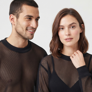 Sexy Sheer Sweatshirt Unisex Transparent Mesh Long Sleeve Sweat <b>Shirt</b> Men Women 100% Polyester Sheer Sexy Sweatshirts Unisex - Product Image 5