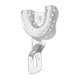 Plateaux d'empreinte dentaire en acier inoxydable de haute qualité pour dents supérieures et inférieures par Grip Surgical - Product Image 4