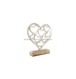 1 arbre de noël en aluminium de haute qualité, ornements avec Base en bois, en métal, Articles pour décoration de noël - Product Image 4