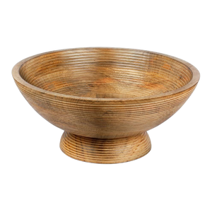Tazón de madera natural de diseño primitivo para decoración del hogar, organizador de cocina, organizador de mesa, tazón para frutas, tazón para ensalada - Product Image 1
