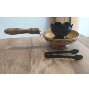 Brûleur d'encens à refoulement en métal antique avec support, porte-encens d'aromathérapie pour la maison, diffuseur de parfum de luxe islamique - Product Image 6