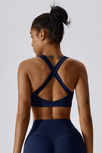 High Quality Custom Logo Front Backless Women Sports Bra Lightweight Quick Dry High Support Running Workout Yoga Sports Bra OEM - Product Image 5