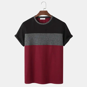 T-shirts décontractés d'été 100 % coton pour hommes en gros - Respirants et à séchage rapide, tailles personnalisées, service OEM, fabriqués au Pakistan - Product Image 1