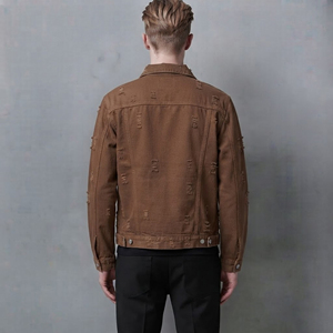 New Arrival Fashionable Winter wear Heavyweight <b>Denim</b> <b>Jacket</b> for <b>men's</b> Button up Turn-down Collar Eco-Friendly <b>men's</b> <b>jacket</b> - Product Image 3