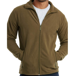 Zipper Polar Fleece <b>Jacket</b> Plain Warm Outwear Stand Collar Full <b>Zip</b>-<b>Up</b> <b>Jacket</b> Adult Plain Black Men's Polar Fleece <b>Jackets</b> - Product Image 3