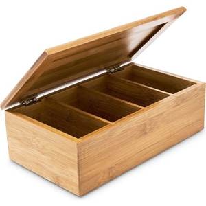 Premium Wooden <b>Tea</b> Storage <b>Box</b> with 6/8/12 Compartments Foldable & Durable Design Easy-to-Clean Lid Customizable Capacity - Product Image 2