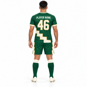 Conjunto de Uniforme de Fútbol Unisex Personalizado con Logotipo del Equipo, Ligero, 100% Poliéster, Transpirable y Absorbente de Humedad para Entrenamiento - Product Image 3