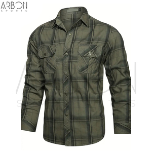 Chemises en flanelle pour hommes, de la plus haute qualité, nouveau produit phare, style classique décontracté, best-seller, service OEM, derniers styles variés - Product Image 3