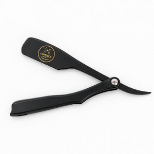 Navaja de Afeitar Recta Vintage Luminex Impex con Mango de Concha de Abulón y Acero al Carbono, Lista para Usar en Barberías y Salones - Product Image 2