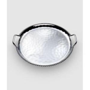 Plateau de service rectangulaire en acier inoxydable, adapté pour la restauration, les hôtels, les buffets, les dîners, les fêtes, les mariages et les événements. - Product Image 3