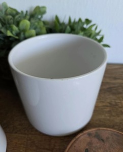 Premium White Metal Storage Canisters With Copper Finished Lid Perfect For <b>Kitchen</b> Counter And <b>Pantry</b> Organization From India - Product Image 2