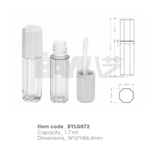 Luxury Custom Label ~1.2ml Glossy Plastic Empty Lip Gloss Tubes Cosmetic Packaging Lip Oil Tube - Product Image 1