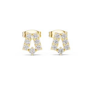 Lobe Luxe 14K Gold Oval CZ Drop <b>Earrings</b> Lightweight for Bridesmaids Wedding Jewelry - Product Image 4