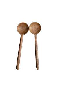 Juego de Cucharas de Madera Hechas a Mano, Utensilios de Cocina Rústicos Naturales, Duraderos y Artesanales para Uso Doméstico - Product Image 3