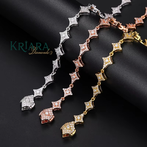 กำไลเพชรเลี้ยงในห้องปฏิบัติการ 925 ทองคำแท้ 18K ทรงกลมเจียระไนแบบบริลเลียนท์ สีขาว D ได้รับการรับรองจาก IGI หรูหราสำหรับทุกเพศ - Product Image 3