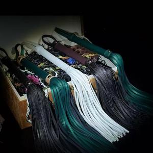 SPALL JP SPORTS Fouet d'entraînement renforcé en cuir de vachette véritable, tressé multi-brins, avec signal sonore et poignée antidérapante en cuir naturel - Product Image 5