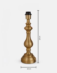 Lampe de table moderne en laiton sans abat-jour, éclairage décoratif élégant fait à la main pour la maison, le bureau, le restaurant, le café - Product Image 2