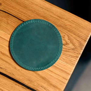 Juego de Posavasos de Cuero Elegantes, Hechos a Mano, Duraderos, Resistentes al Calor, Protección para Mesa, Uso en Oficina, Premium GLC-0024 - Product Image 2