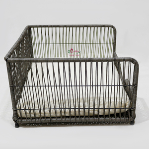 Modern Eco-Friendly Luxury Plastic <b>Dog</b> <b>Bed</b> Elevated Pet Basket <b>Sofa</b> <b>Bed</b> with Soft Cushion - Product Image 3