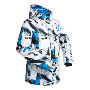Combinaison de ski unisexe grande taille imperméable - Tex coupe-vent chauffante avec fermeture éclair, évacuation de l'humidité, isolée pour le snowboard et l'hiver - Product Image 3