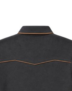 Camiseta Polo Personalizada para Hombre en Negro Carbón y Marrón, Manga Corta, Informal, para Golf, Transpirable, Verano, Poliéster Premium - Product Image 6