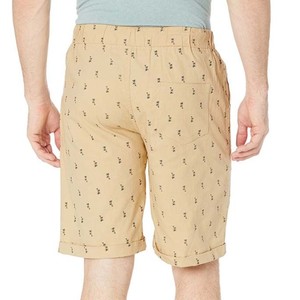 Men’s Beige Palm Tree Sublimation Printed Swim Shorts Quick Dry Beach Summer Surf and Pool Swimwear with Drawstring plus size - Product Image 2