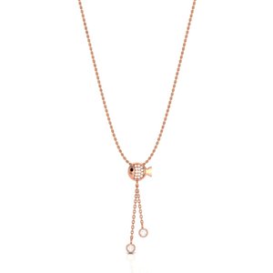 <b>Gold</b> Plated <b>Pendant</b> <b>Necklace</b> with Modern Decorative Finish for Womens Fashion Accessories and Gift Collections - Product Image 1