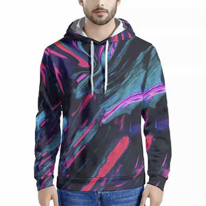 เสื้อฮู้ดดี้ผู้ชายผ้าฟลีซโพลีเอสเตอร์คอตตอนคุณภาพสูง 300 กรัม นุ่ม ระบายอากาศได้ดี บริการ OEM แบบกำหนดเอง ใส่สบายตลอดวัน - Product Image 1