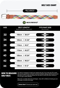 Ceinture en tissu tressé personnalisée en gros, unisexe, en coton extensible, élastique, pour le golf, réglable pour hommes et femmes - Product Image 4