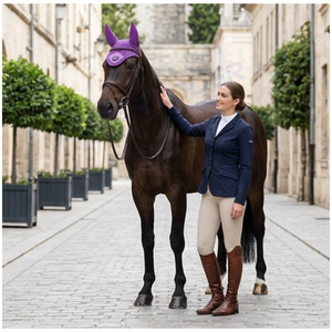 Nuevo diseño, ¡gran oferta! Gorro de malla para orejas de caballo, gorro de ganchillo con orejeras personalizadas, velo antimosquitos para caballo, malla para orejas, mejor precio, proveedor OEM. - Product Image 5