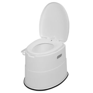 WC Portatile con Tappetino Antiscivolo Bianco - Toilette Comoda e Stabile per Uso Esterno - Product Image 5