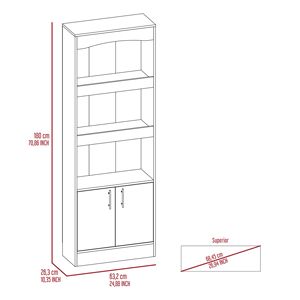 ดีทรอยต์ชุดเฟอร์นิเจอร์สำนักงานสองชิ้นสีเทาอ่อนพร้อมตู้หนังสือและโต๊ะ - Product Image 4